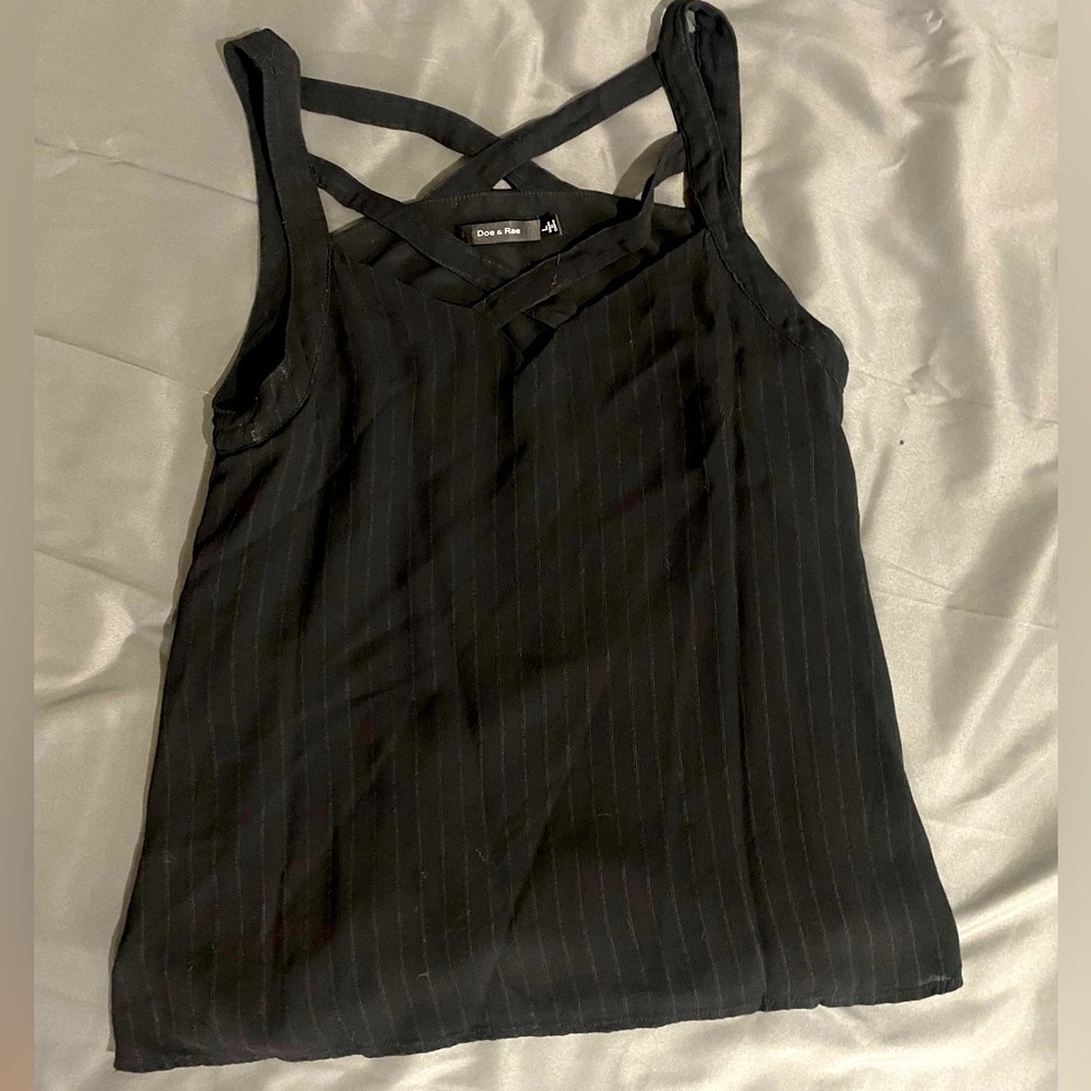 Like new, Doe & Rae pinstriped tank top